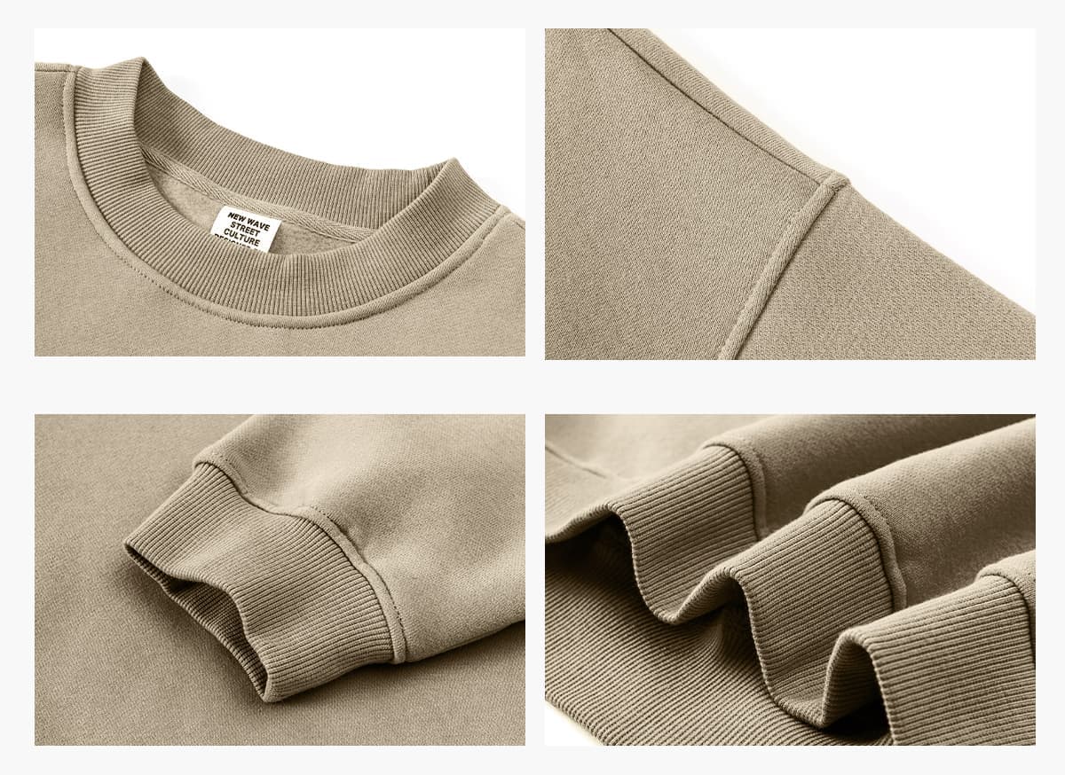 Oversized 345Gsm Fleece Basic Sweatshirt – detail 9