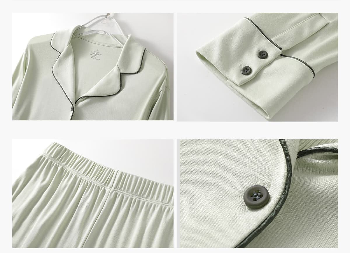 Soft Modal Long Sleeve Pajamas Set – detail 5