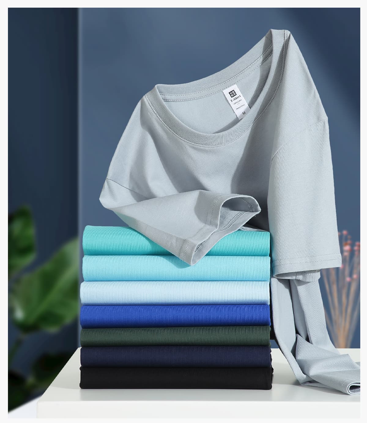 Siro-Spun 20s 210g Cotton Basic Fit T-Shirt – detail 14