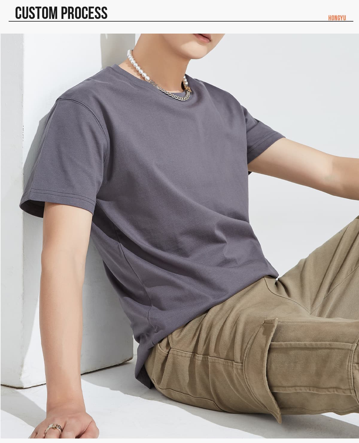Cotton 240Gsm Basic Fit Unisex T-Shirt – detail 12