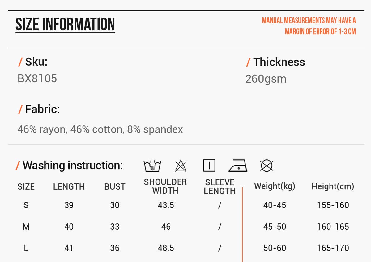 Rib 260gsm Stretch Crop Y2K Baby Tee – detail 2