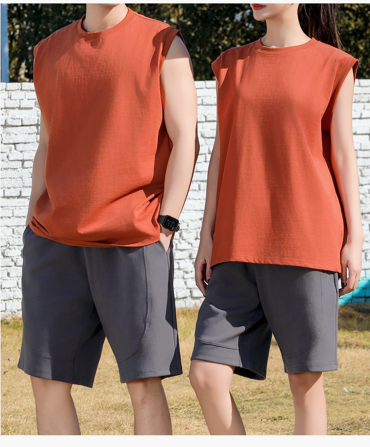 Long-Staple 240Gsm Cotton Unisex Vest – detail 12