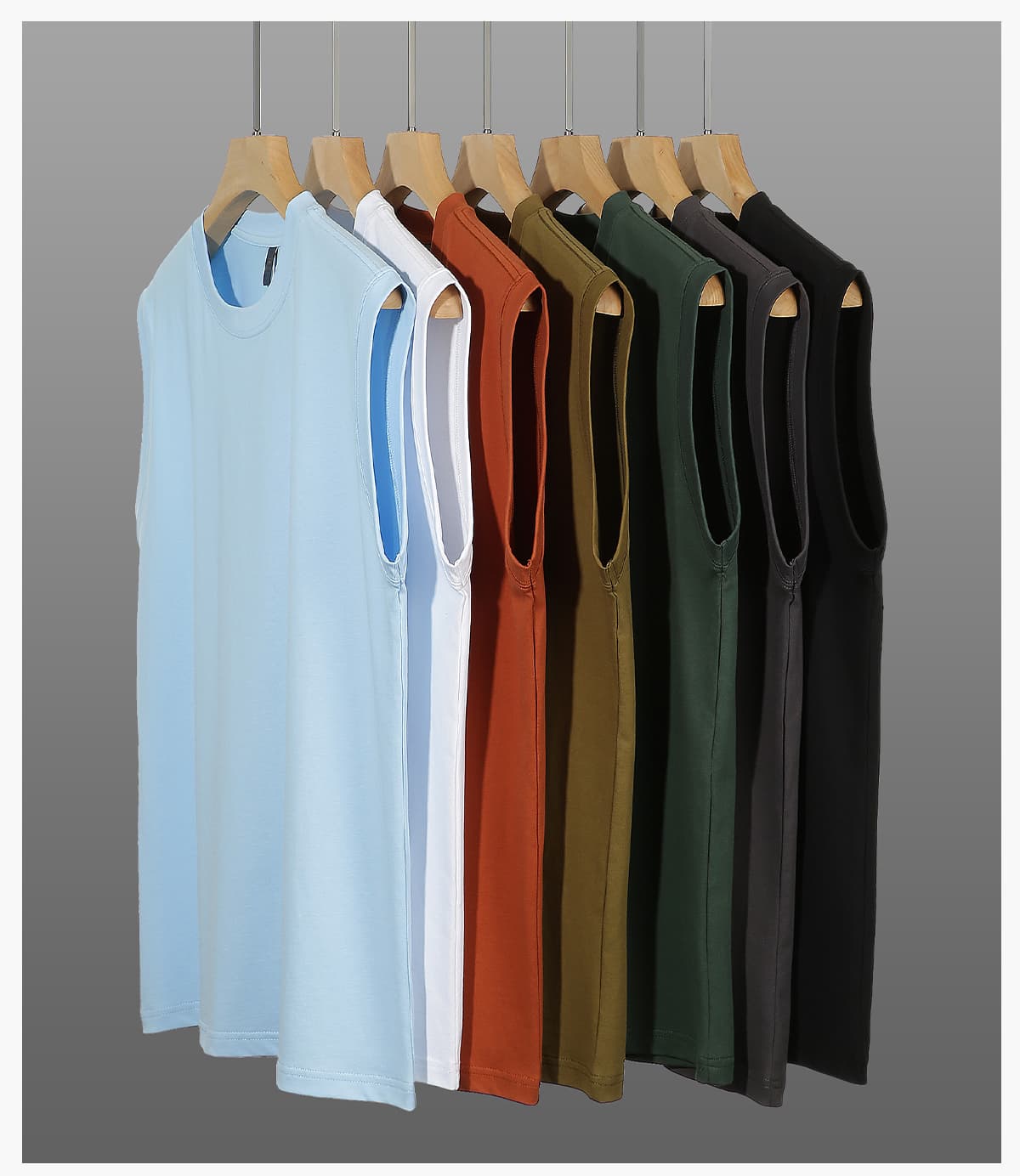 Long-Staple 240Gsm Cotton Unisex Vest – detail 15
