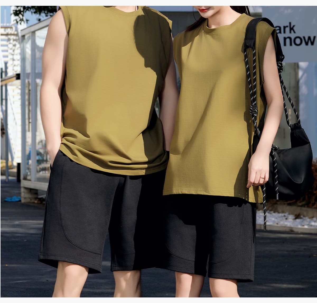 Long-Staple 240Gsm Cotton Unisex Vest – detail 11