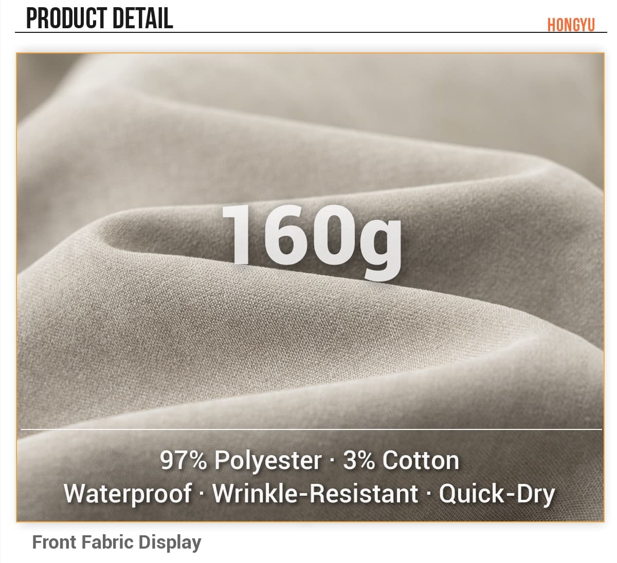 Outdoor 160GSM Quick drying Beach Shorts – detail 5