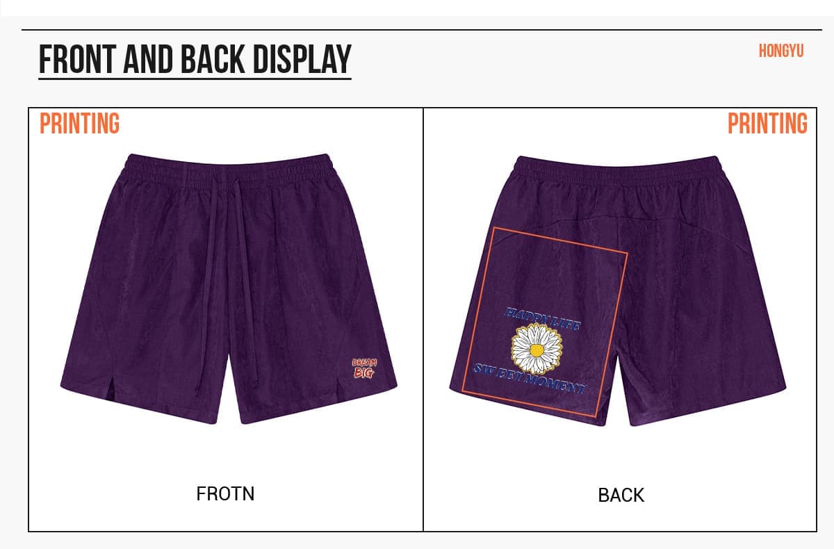 Outdoor 160GSM Quick drying Beach Shorts – detail 7