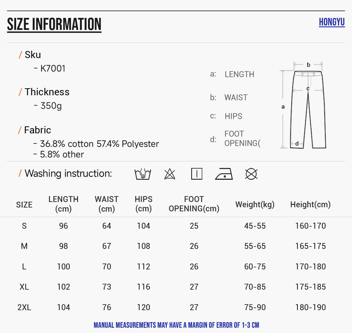 Winter Fleece 350Gsm Jogger String Sweatpants – detail 2