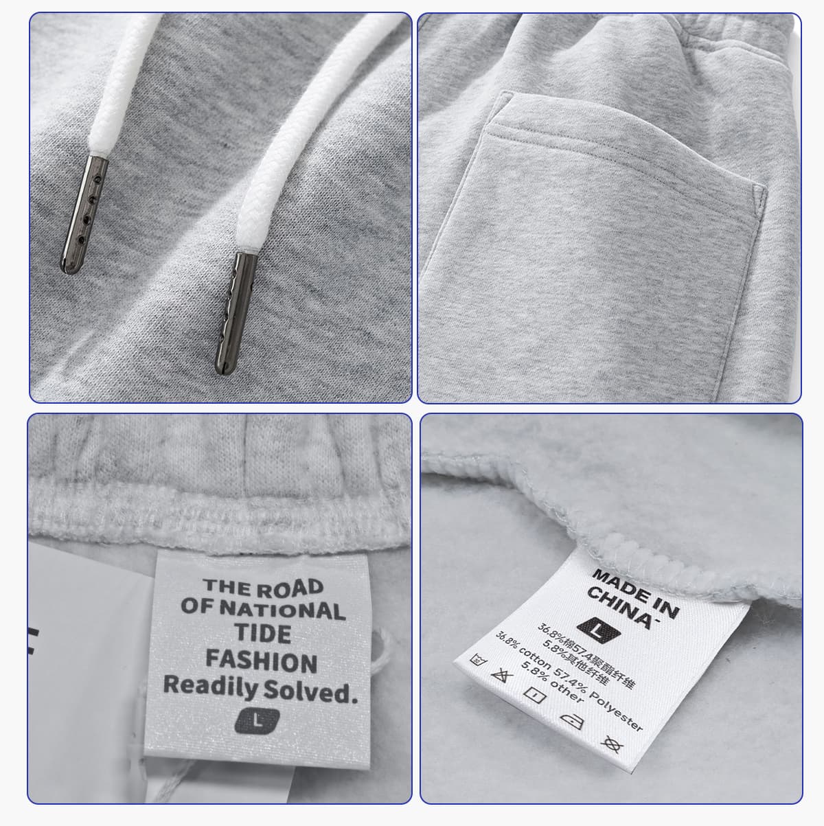 Winter Fleece 350Gsm Jogger String Sweatpants – detail 7