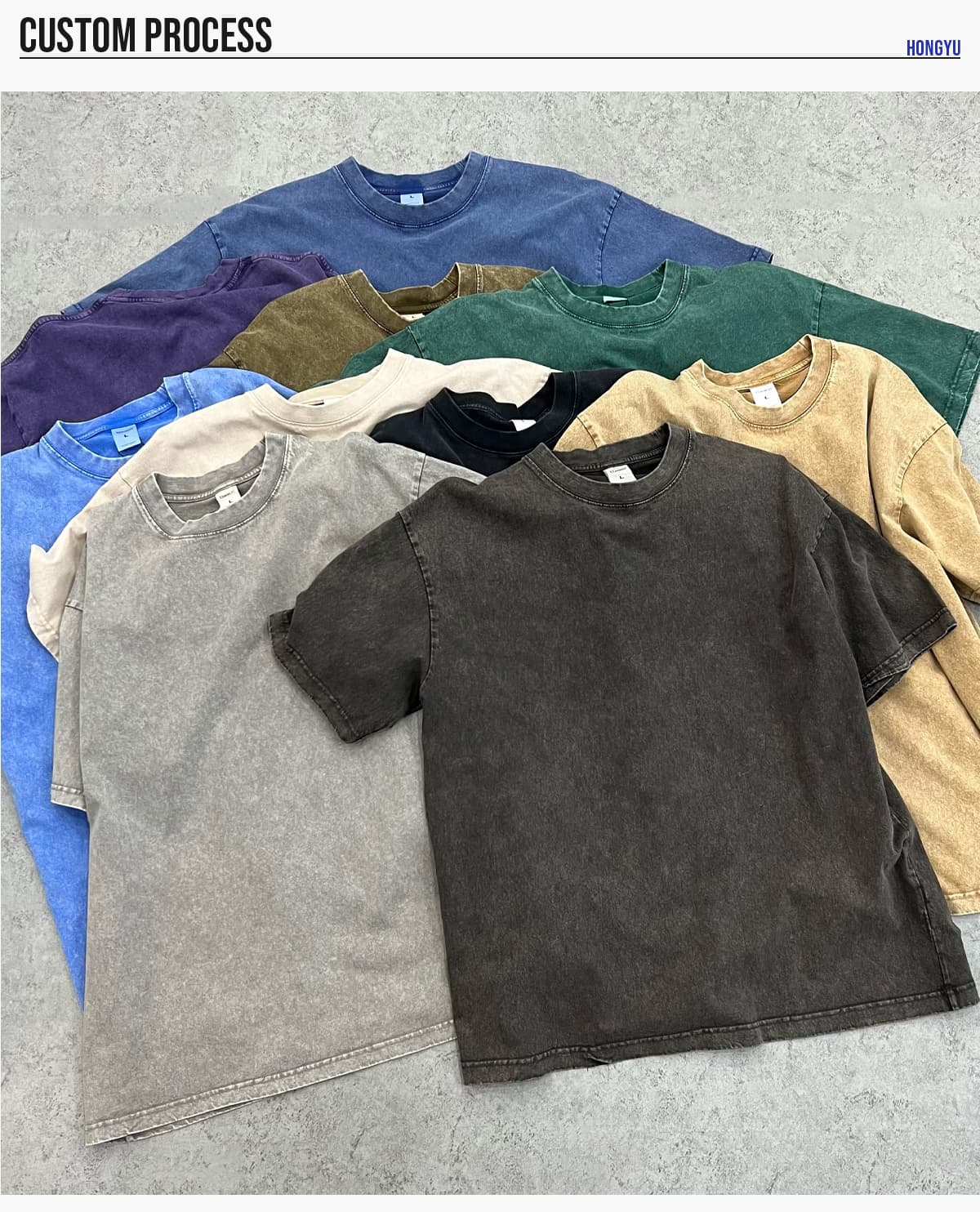 Acid Wash 275GSM Cotton Oversized T-Shirt – detail 8