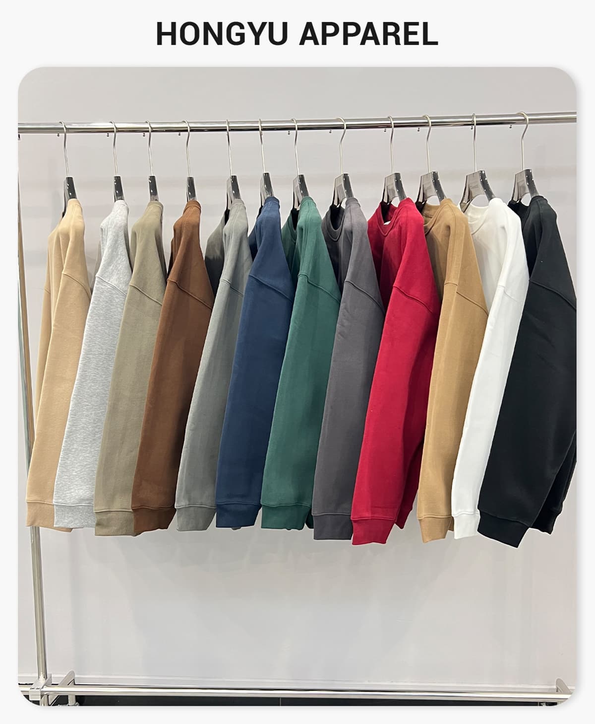 Fleece 350Gsm Overszied Crewneck Sweatshirt – detail 1
