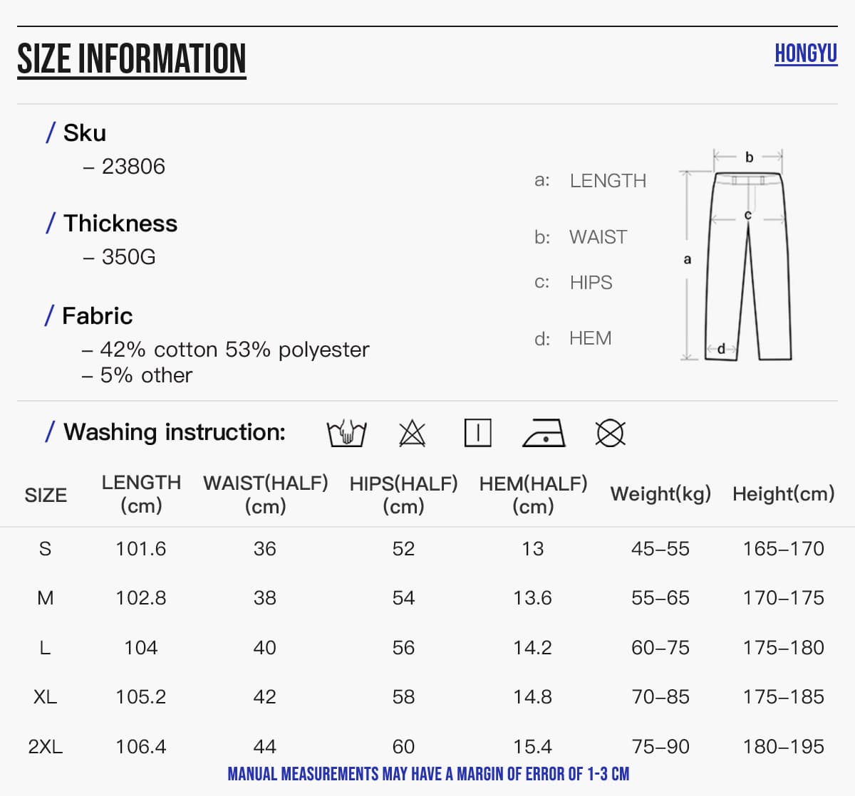 Fleece 350Gsm Straight Leg Sweatpants – detail 2