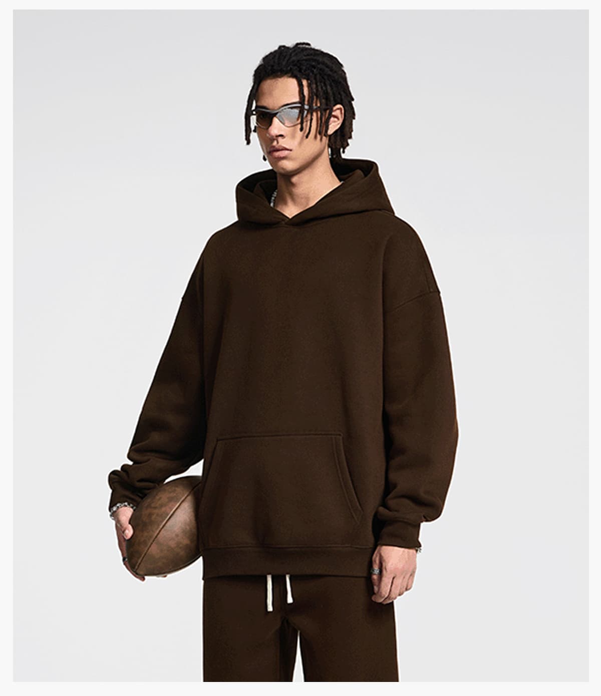 Fleece 350Gsm Oversized Hoodie without String – detail 13