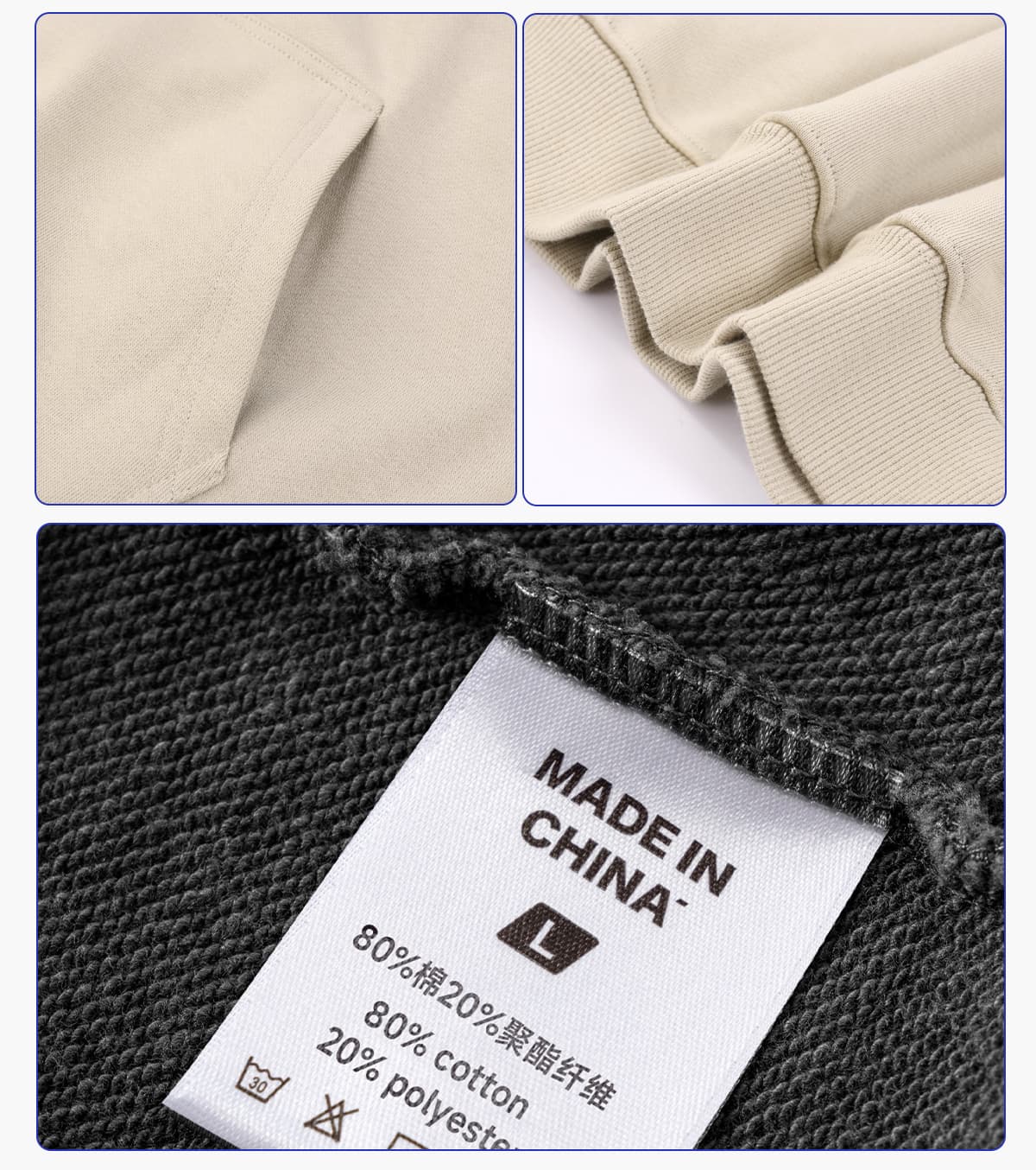 Heavy 400Gsm Terry Oversized Unisex Hoodie – detail 6