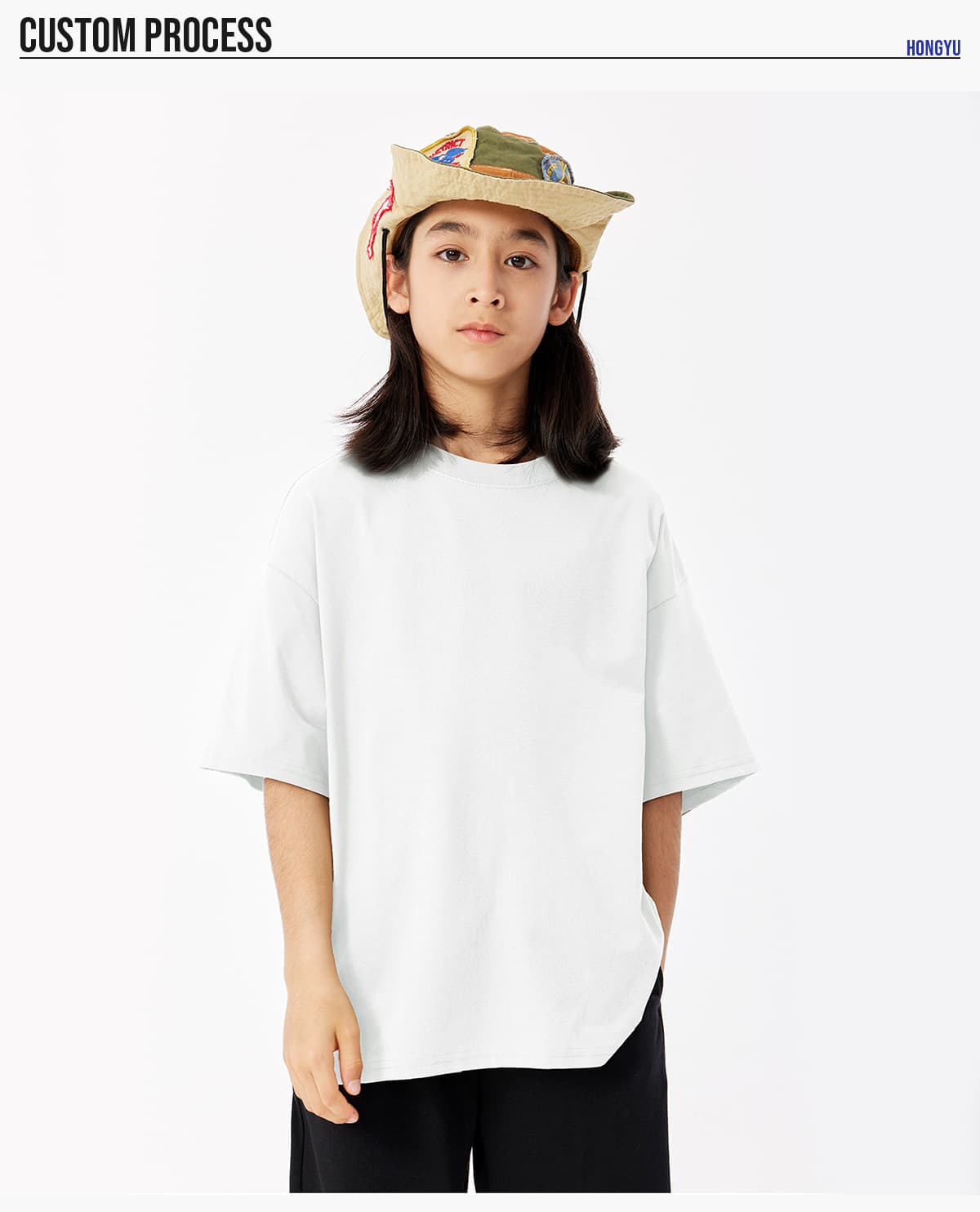 Kids’ 230Gsm UPF 50+ Cooling Quick-Dry T-Shirt – detail 8