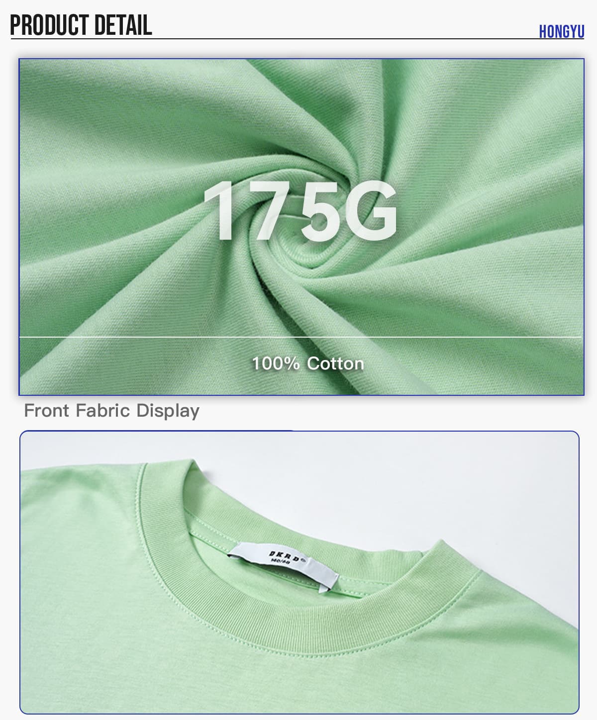 Kids’ Cotton 175GSM Breathable Cooling T-Shirt – detail 5