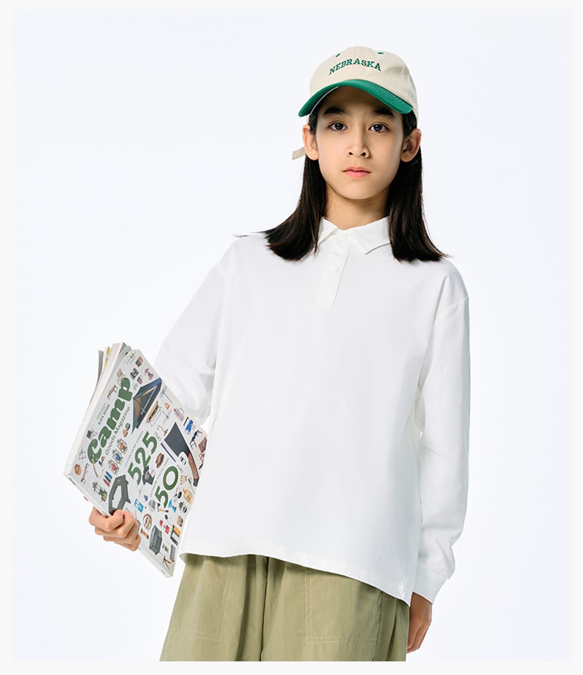 Kids’ Quick-Dry Lightweight Long Sleeve Polo – detail 12