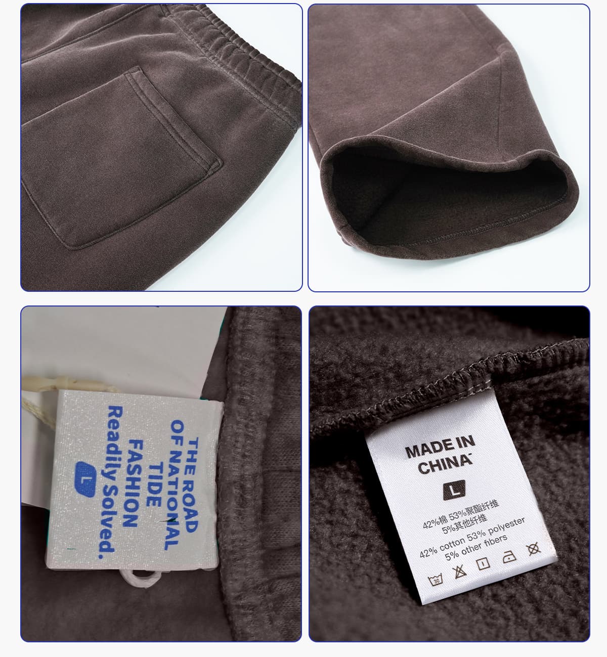 Fleece 365gsm Spary Wash Straight Leg Sweatpants – detail 6
