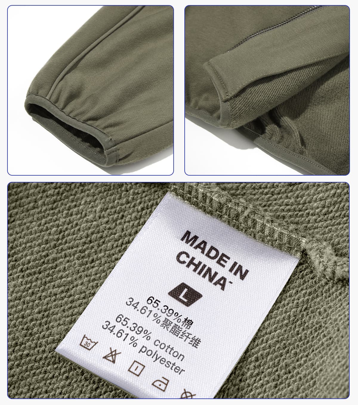 Heavy Terry 445Gsm Zip-up Oversized Jacket – detail 5