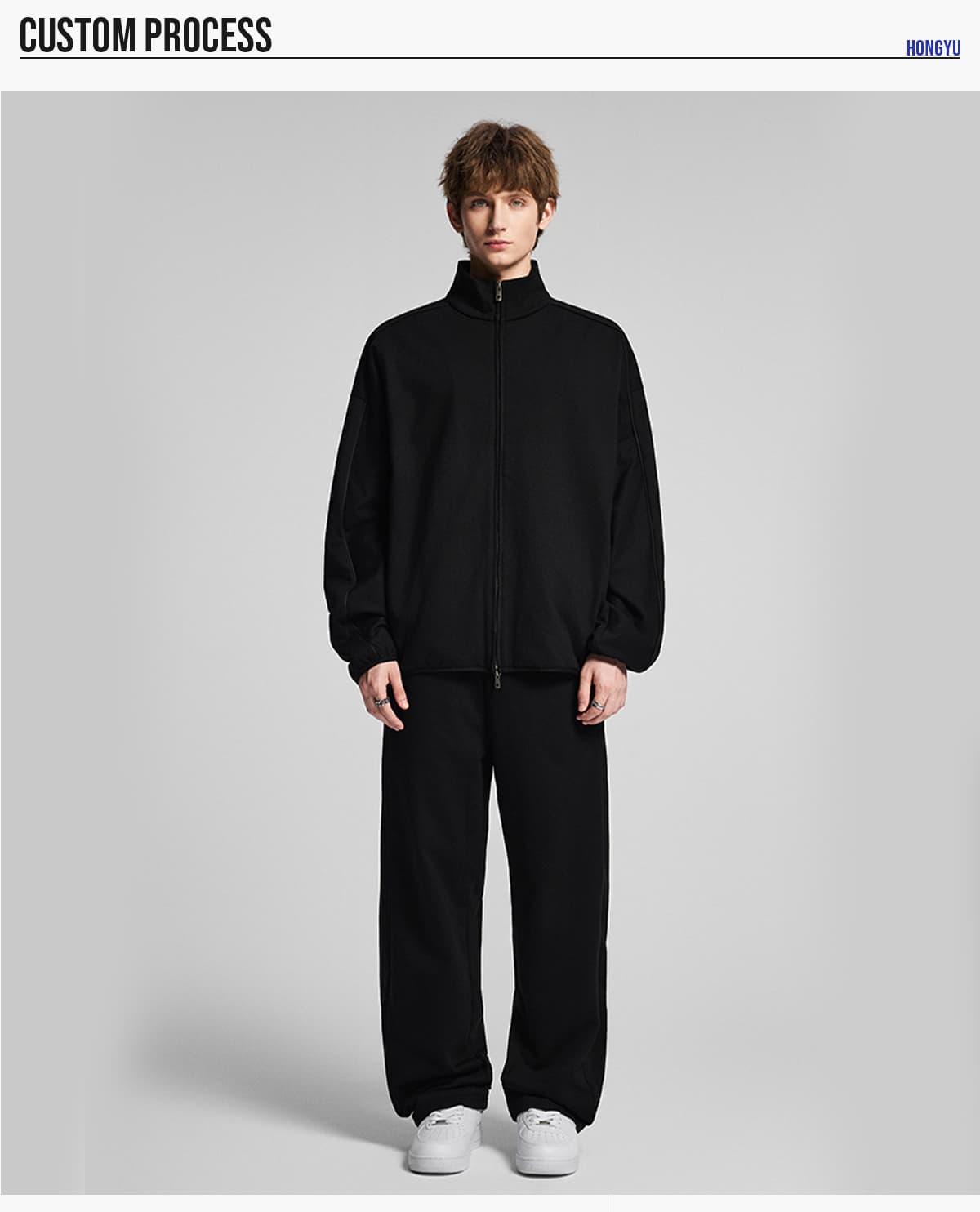 Heavy Terry 445Gsm Zip-up Oversized Jacket – detail 7