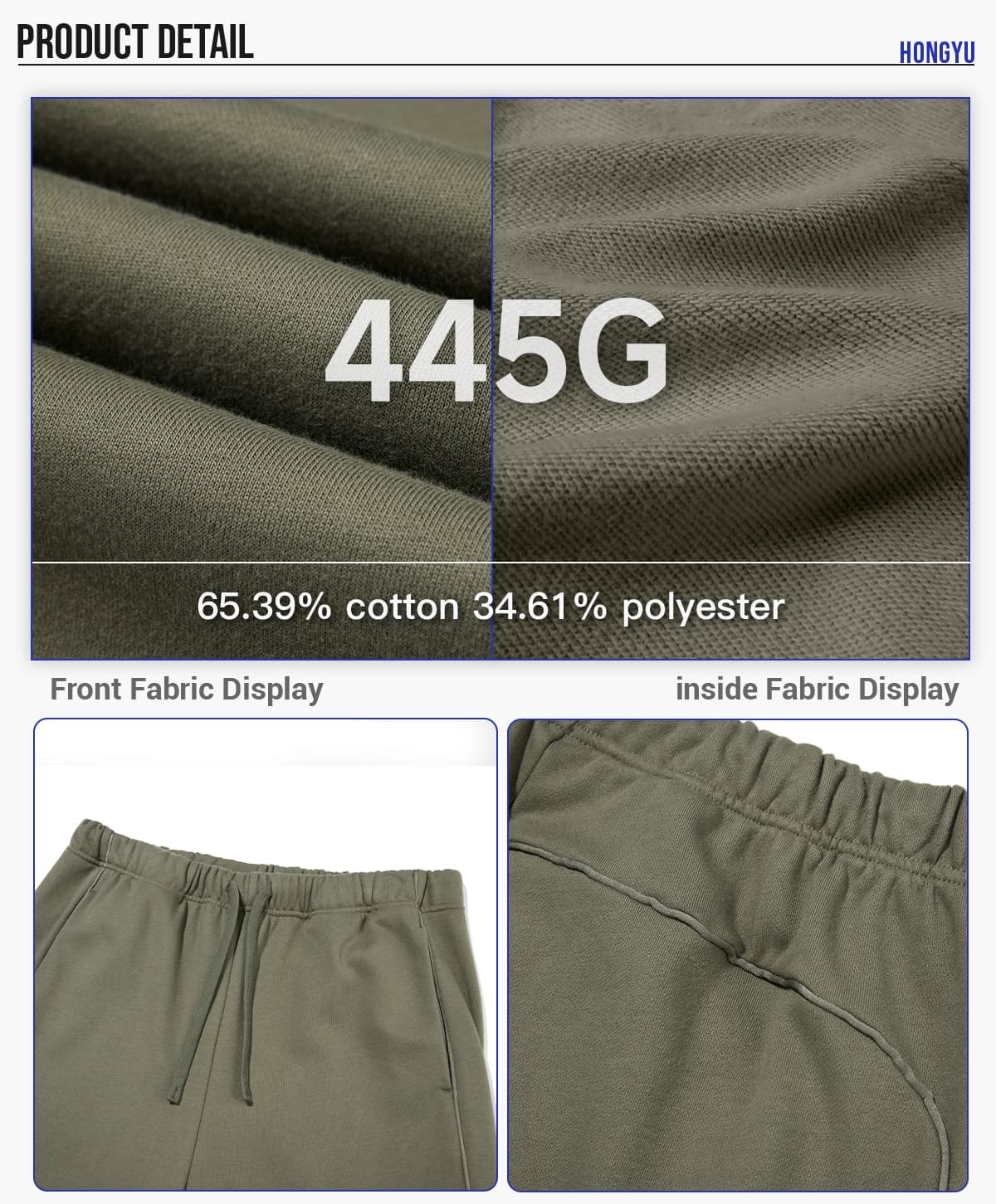 Heavy Terry 445gsm Straight Leg Sweatpants – detail 4