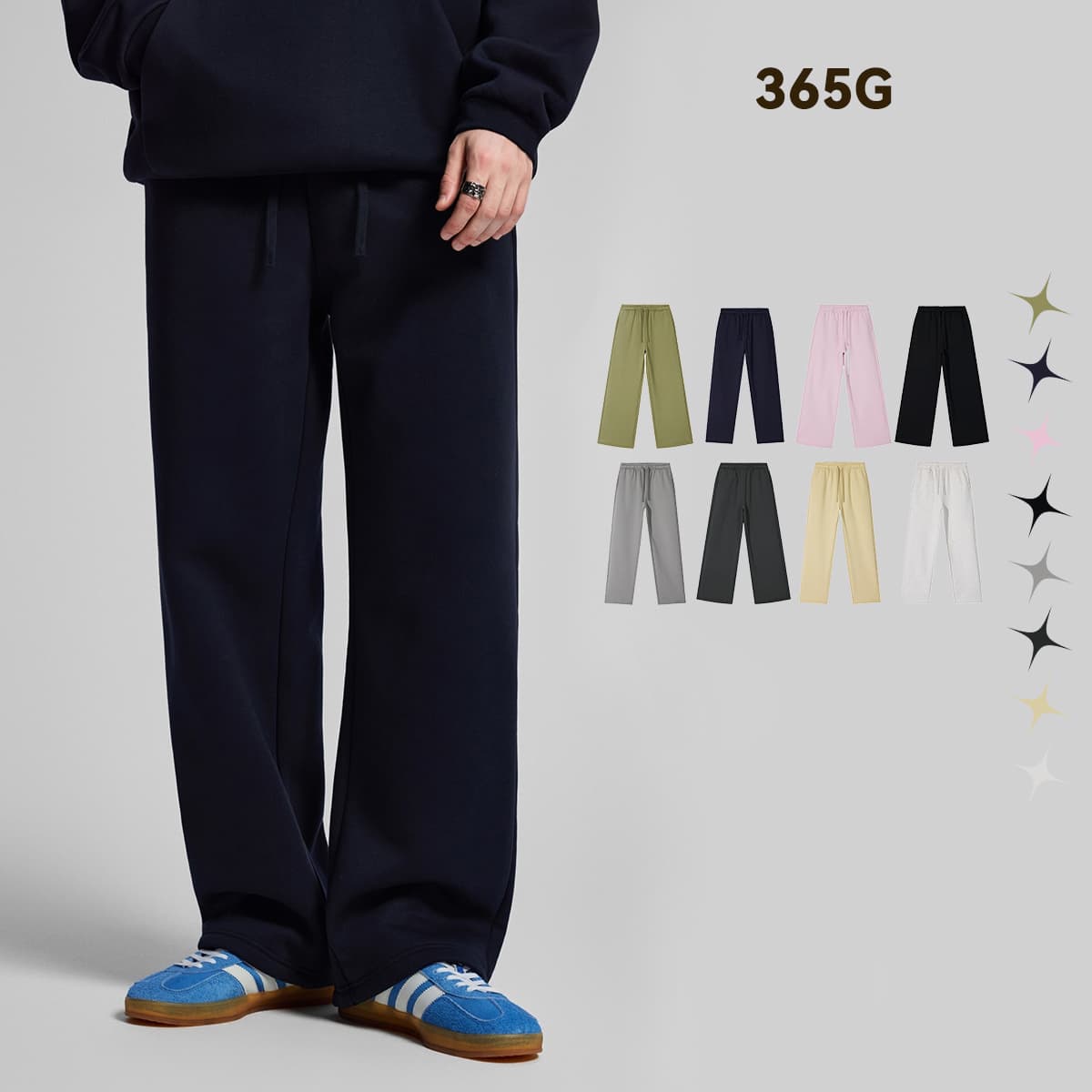 Polar Fleece 365gsm Straight Leg Sweatpants