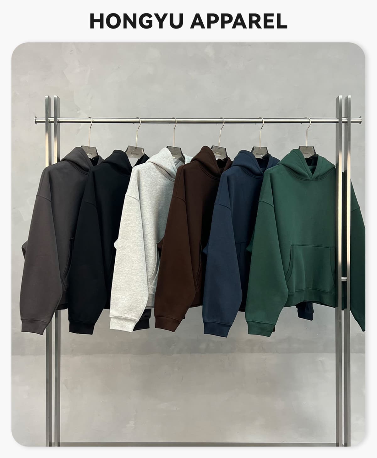 Heavy 345Gsm Fleece Oversized Boxy fit Hoodie – detail 1