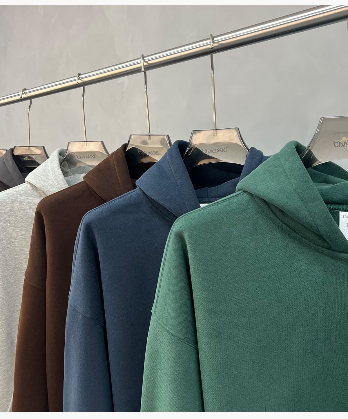 Fleece 345Gsm Oversized Zip-Up Boxy Fit Hoodie – detail 12