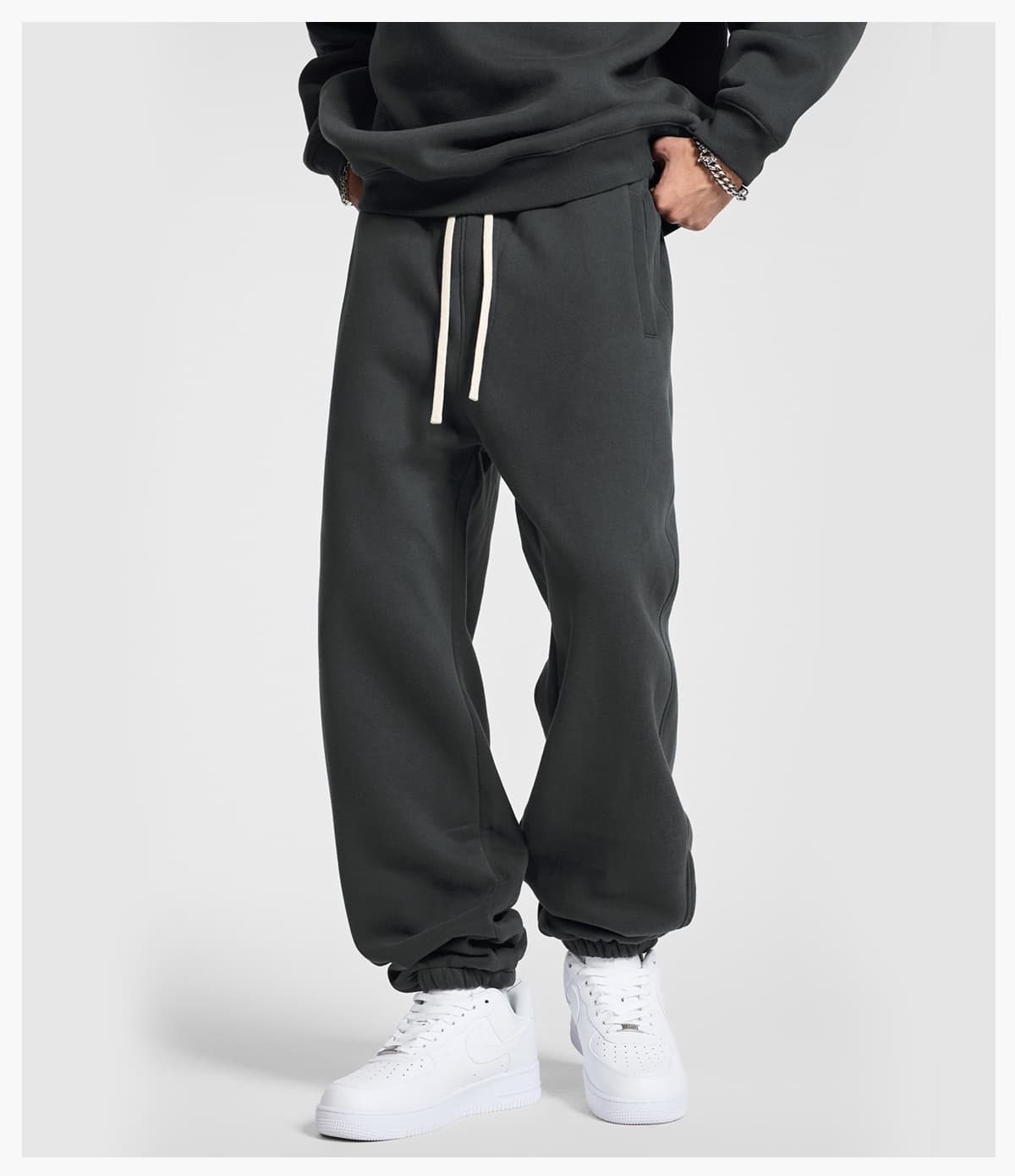 Heavy 350Gsm Fleece Oversized Jogger – detail 11