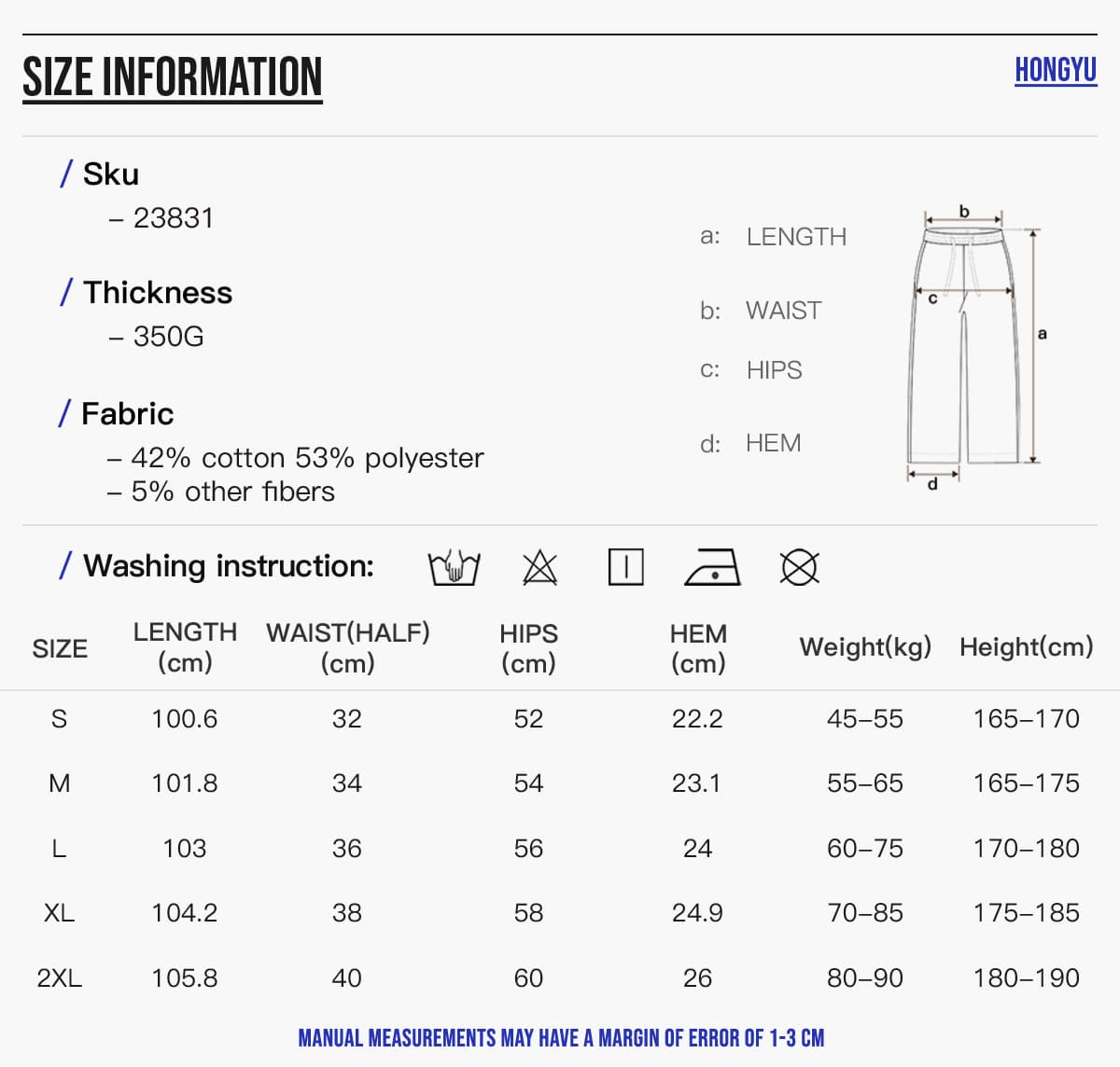 Heavy 350Gsm Fleece Oversized Jogger – detail 2