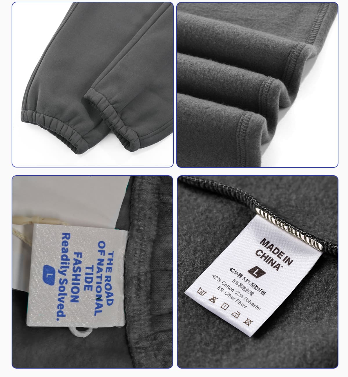 Heavy 350Gsm Fleece Oversized Jogger – detail 7