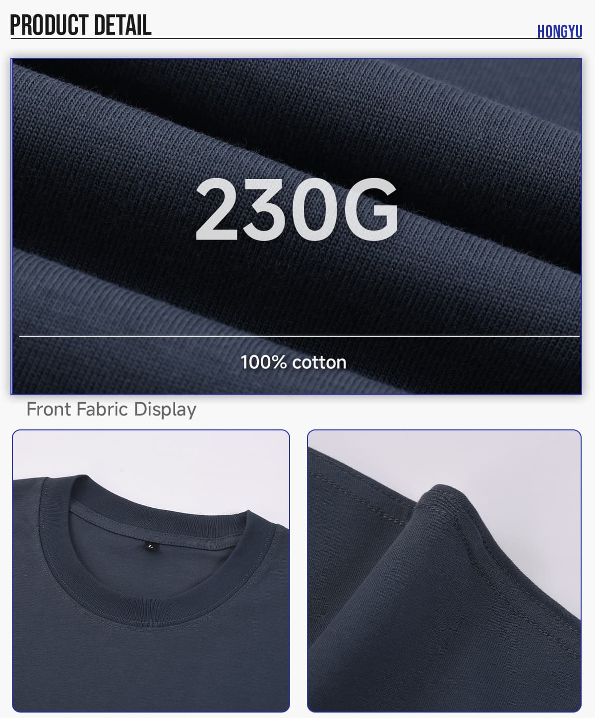 Cotton 230Gsm Cooling Oversized T-Shirt – detail 5