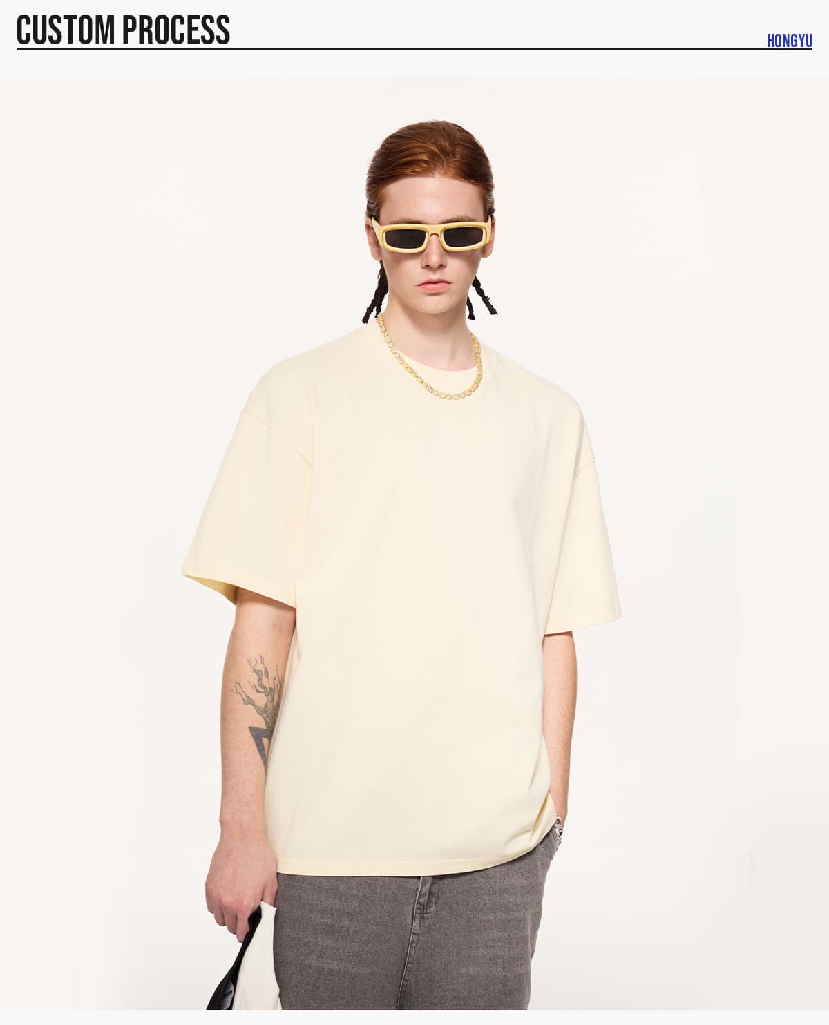 Cotton 230Gsm Cooling Oversized T-Shirt – detail 8