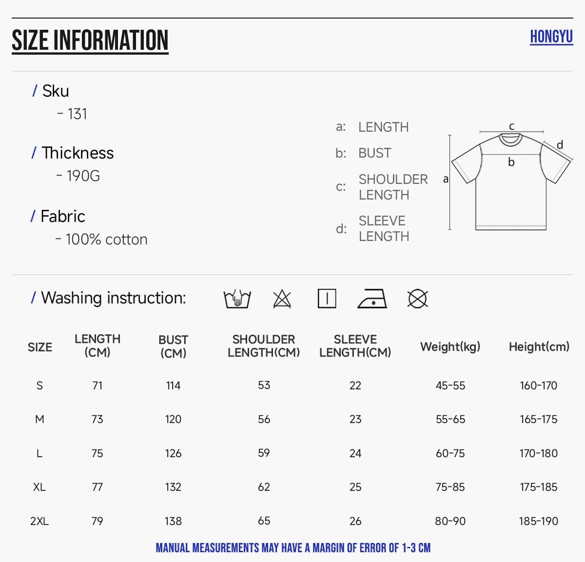 Lightweight 190GSM 20s 100% Cotton Oversized T-shirt – detail 2