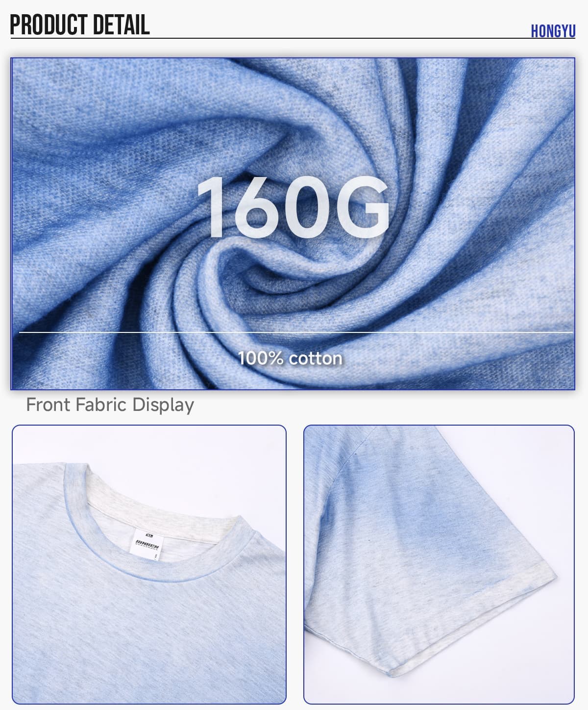 Hand-Dyed Linen Cotton Cooling Oversized T-shirt – detail 5