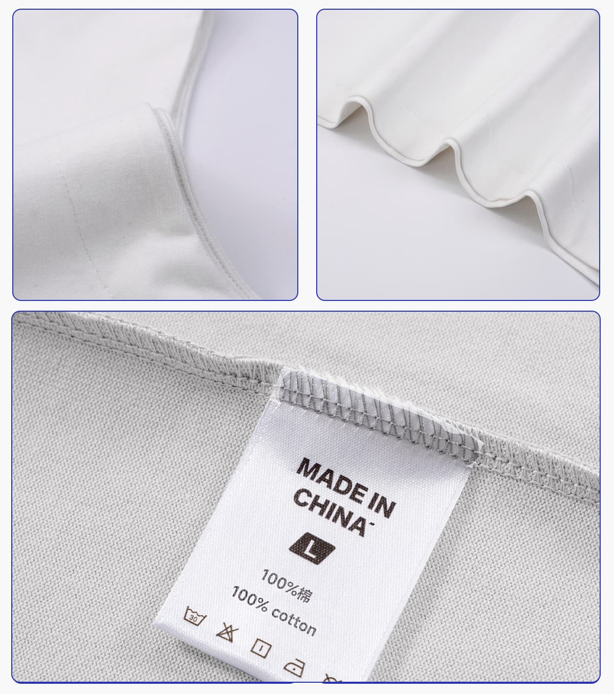 Quick-Dry Cotton 230gsm Mock Neck oversized Tank – detail 6