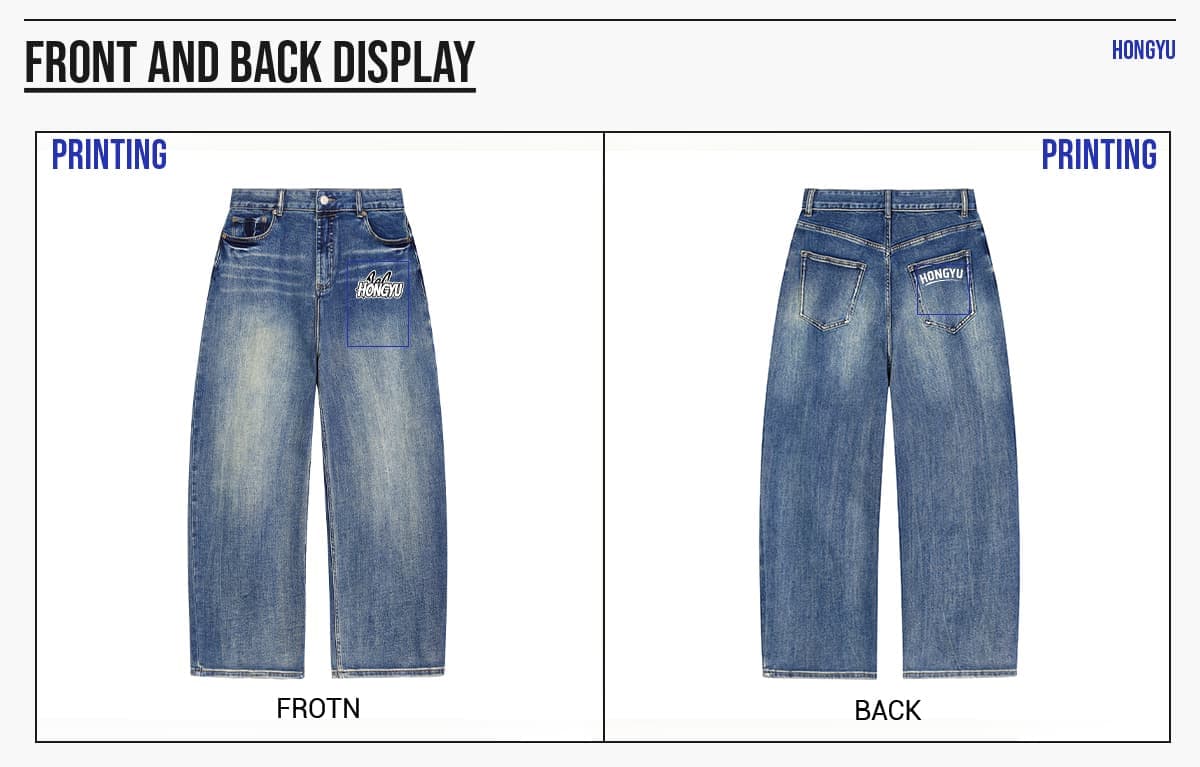 Heavy 543g Washed Distorted Wide-Leg Jeans – detail 6