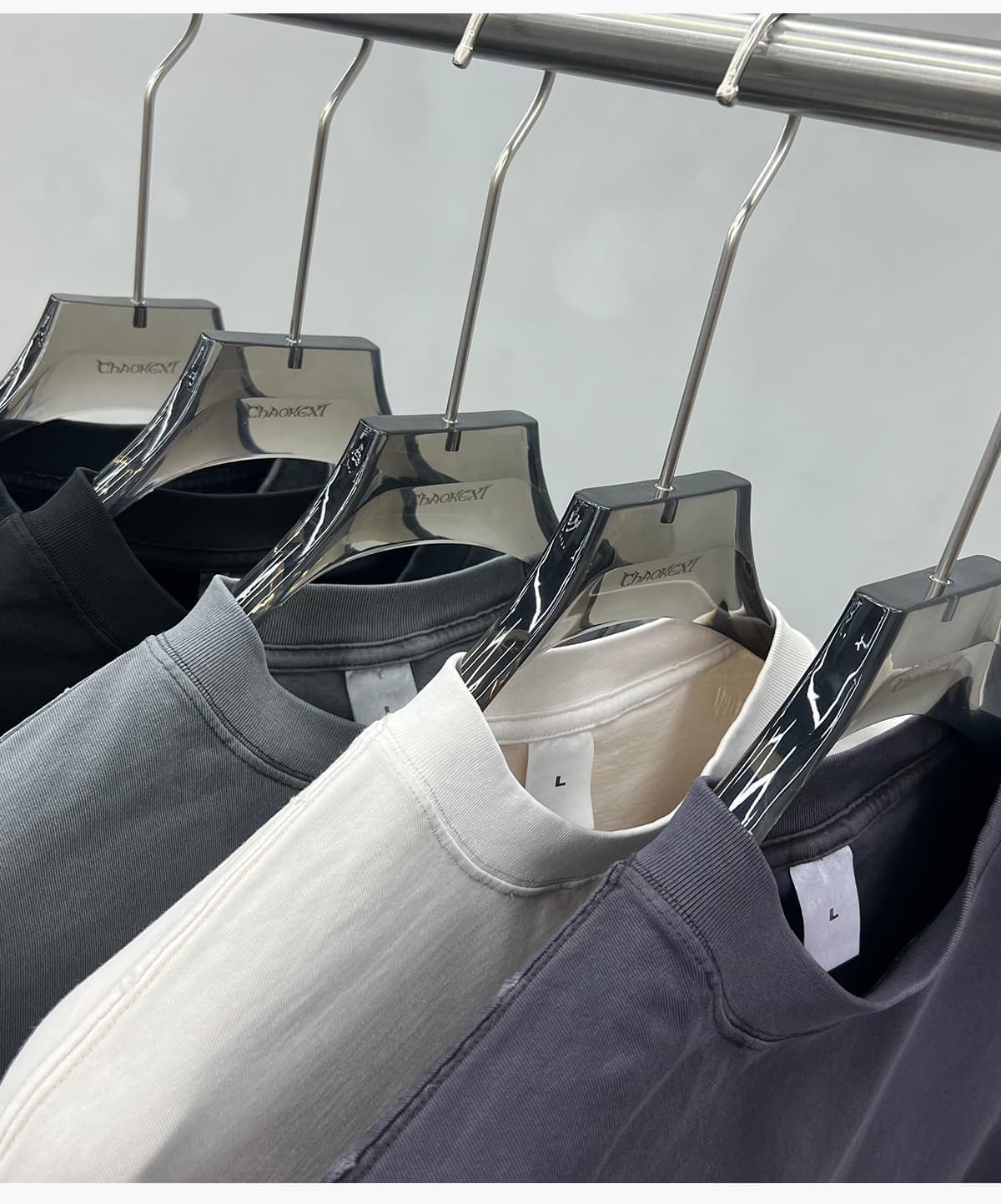 Boxy 270g Washed Distressed Hem Cotton T-Shirt – detail 12