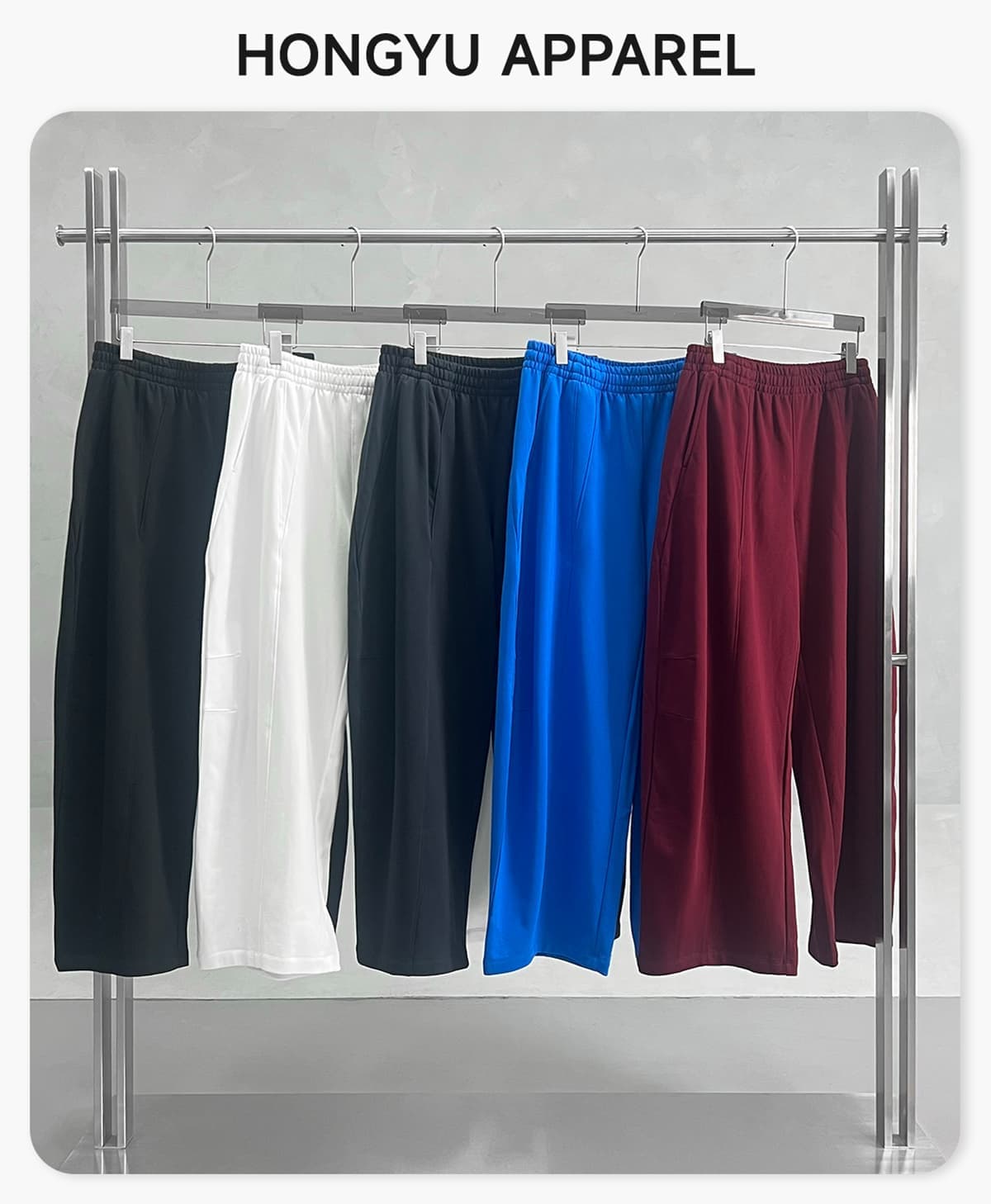 Heavy 390GSM Terry Elastic Distorted Pants – detail 1