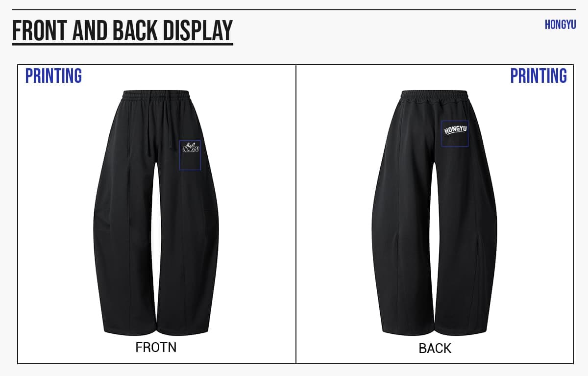 Heavy 390GSM Terry Elastic Distorted Pants – detail 7