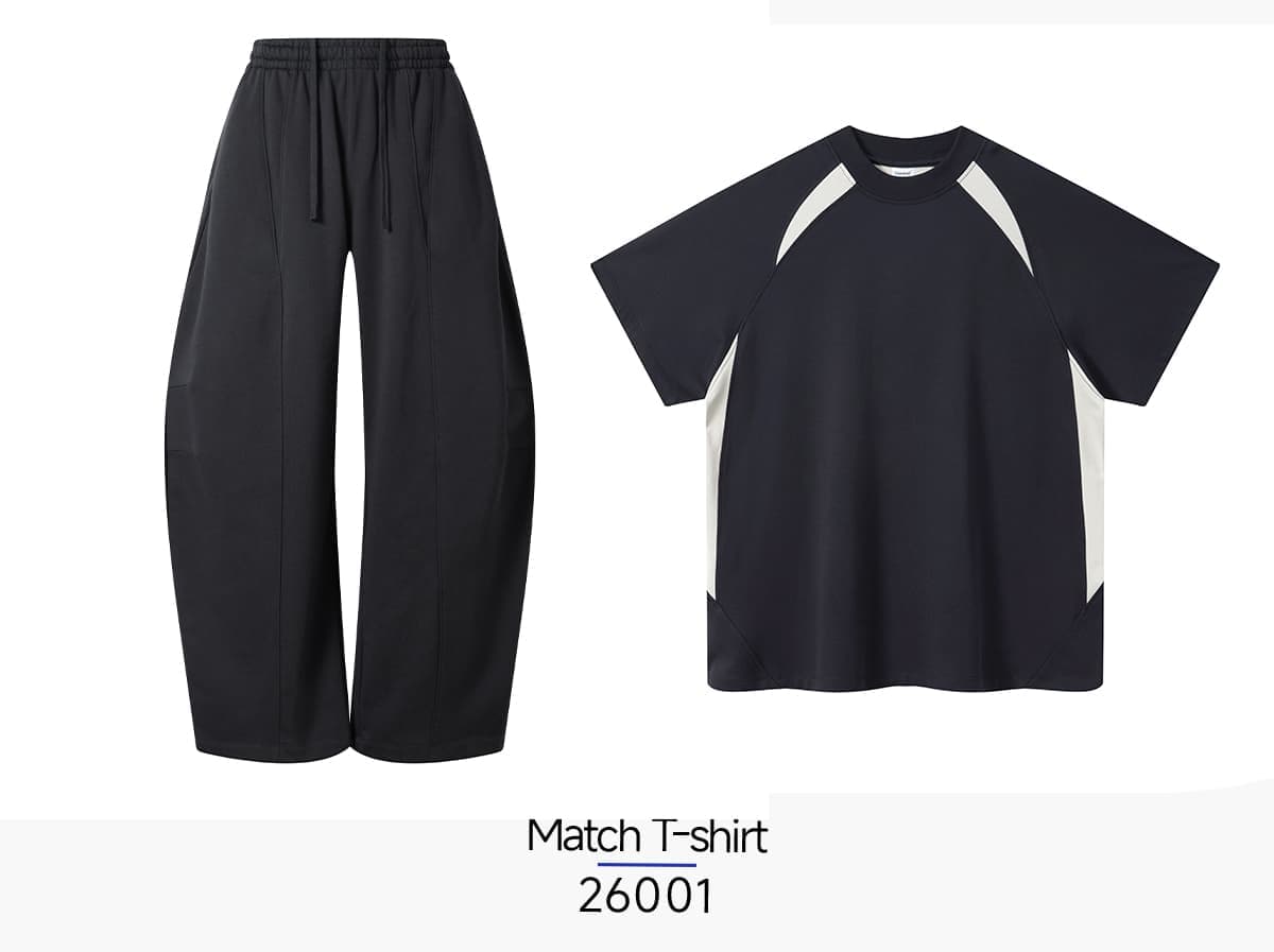 Heavy 390GSM Terry Elastic Distorted Pants – detail 9
