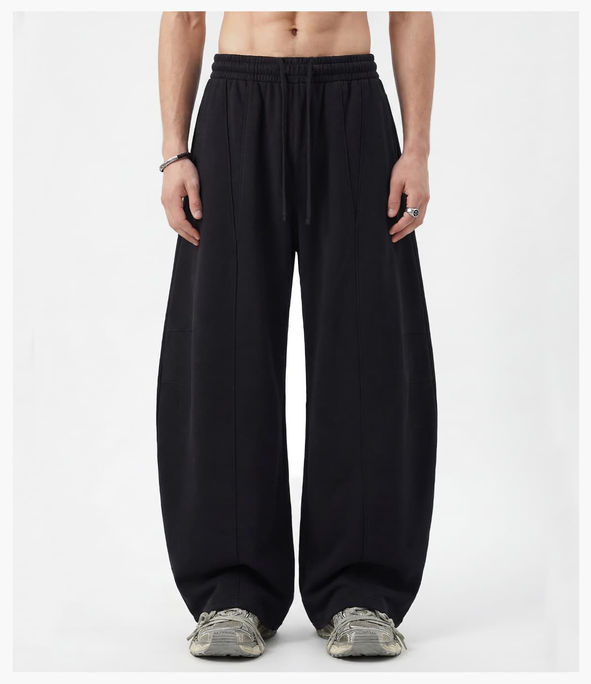Heavy 390GSM Terry Elastic Distorted Pants – detail 11
