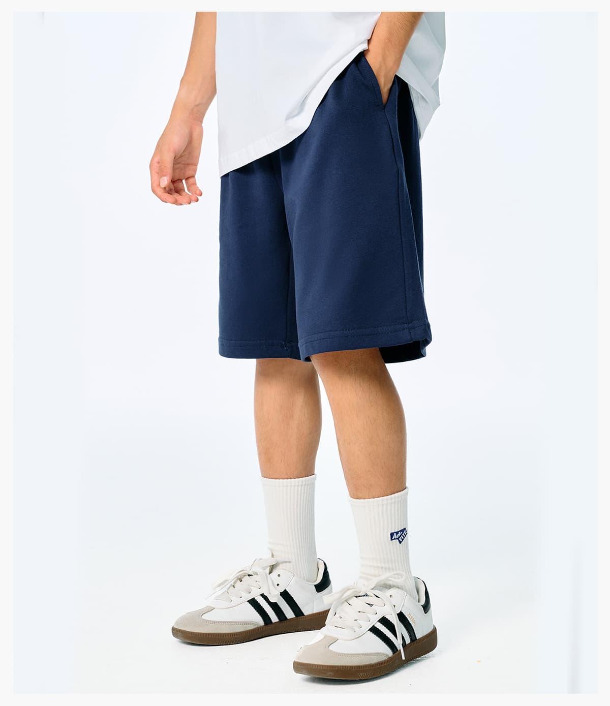 Kids‘ 250 GSM French Terry Sport Shorts – detail 9