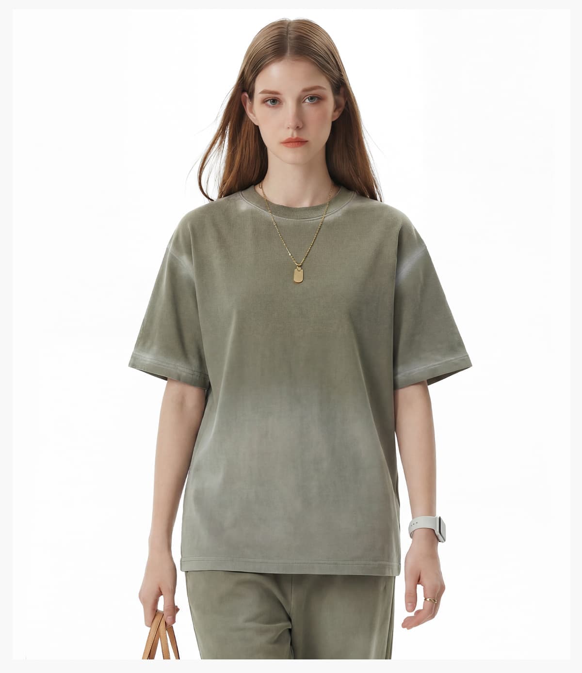 Spray Fade Washed 100% Cotton Oversized T-Shirt – detail 11