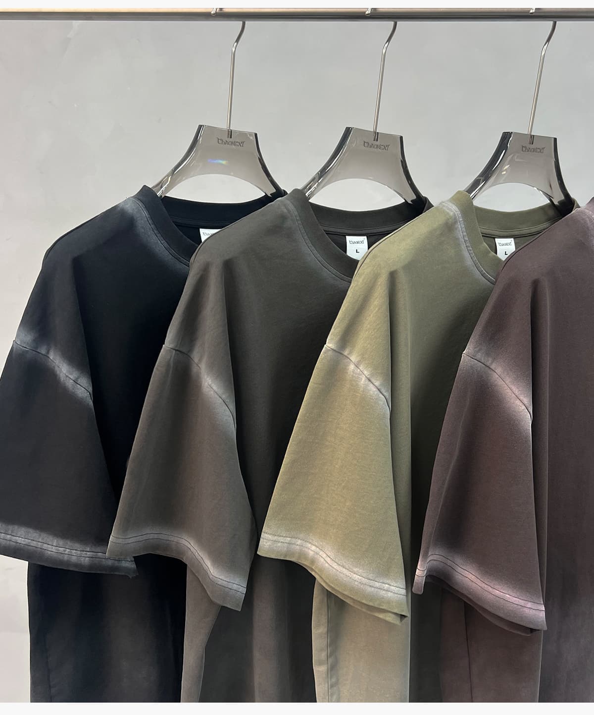 Spray Fade Washed 100% Cotton Oversized T-Shirt – detail 12