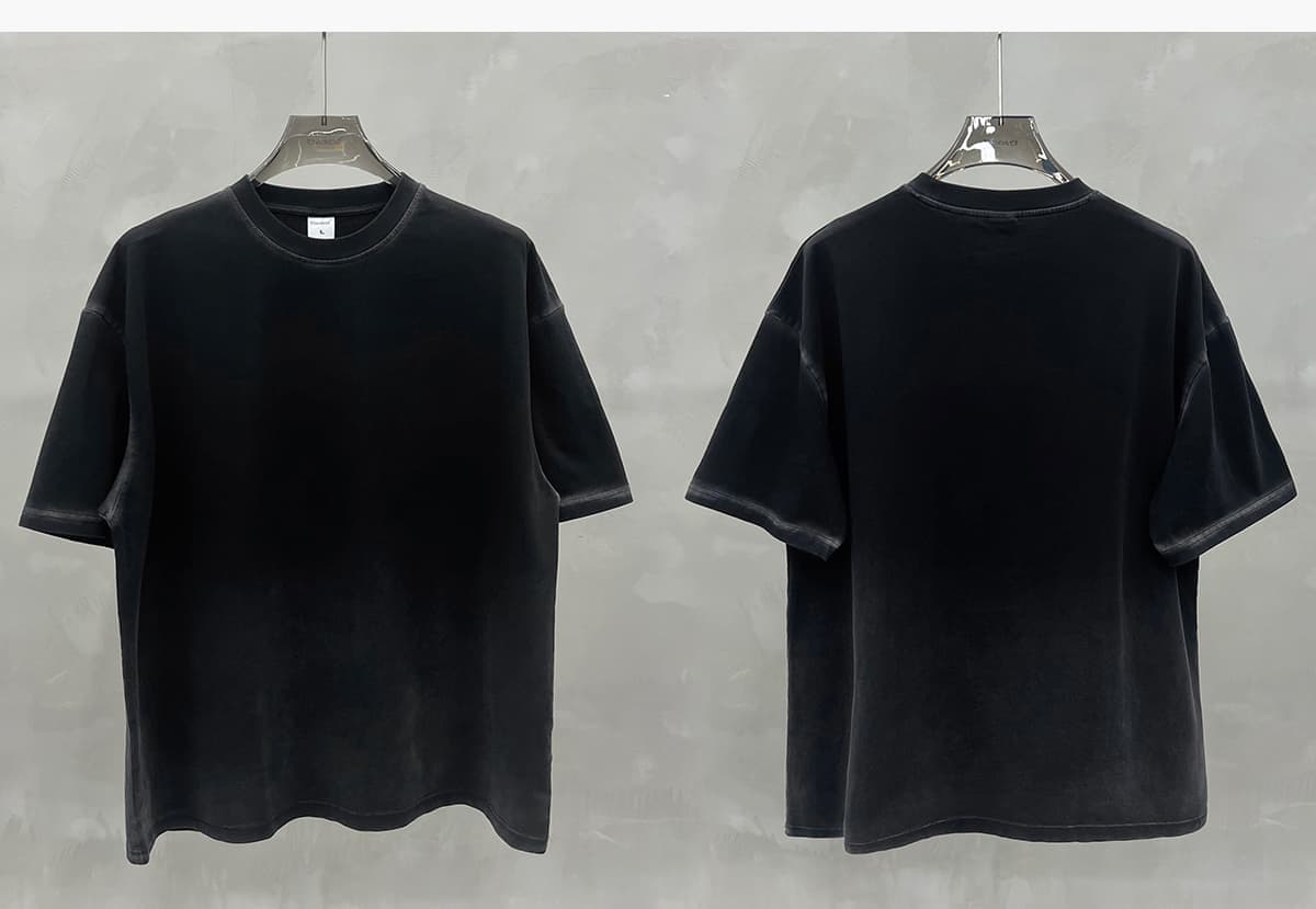 Spray Fade Washed 100% Cotton Oversized T-Shirt – detail 15