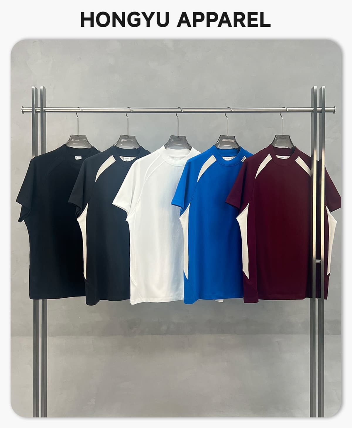 Outdoor Cooling Colorblock 240GSM Quick-Dry Tee – detail 1