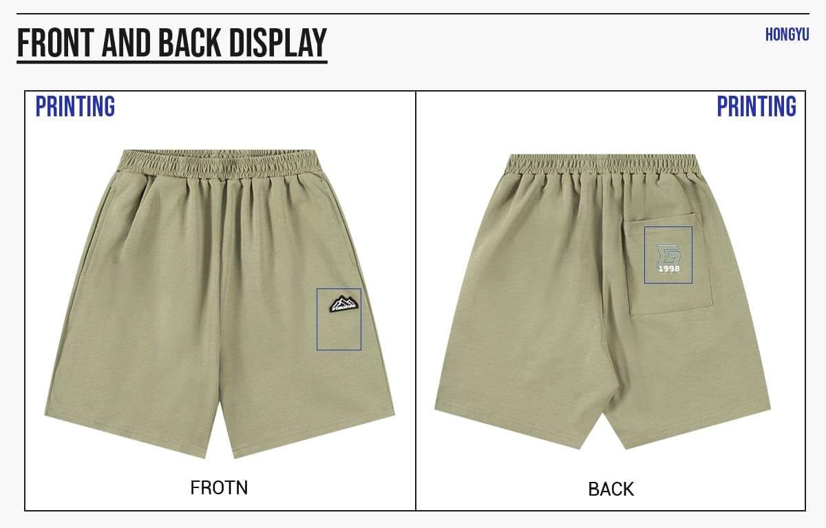 Kids‘ 200GSM French Terry Outdoor Shorts – detail 6