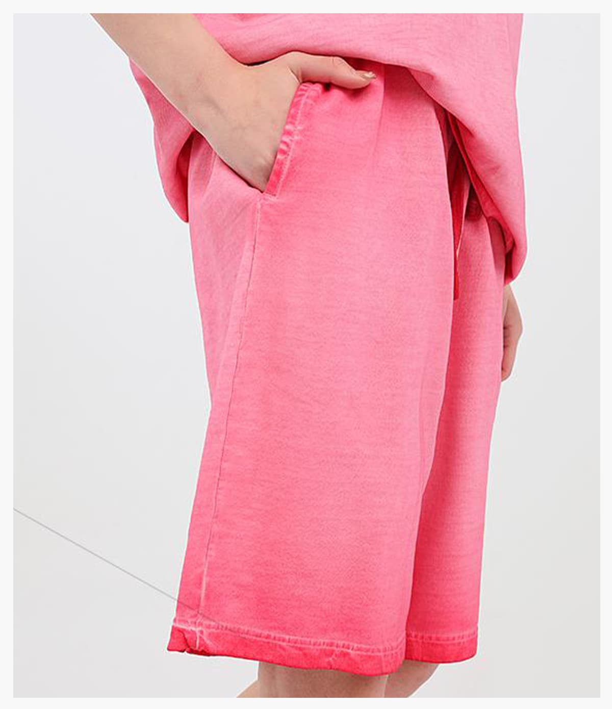 Heavy 320g 100% Cotton Terry Gradient Washed Shorts – detail 7
