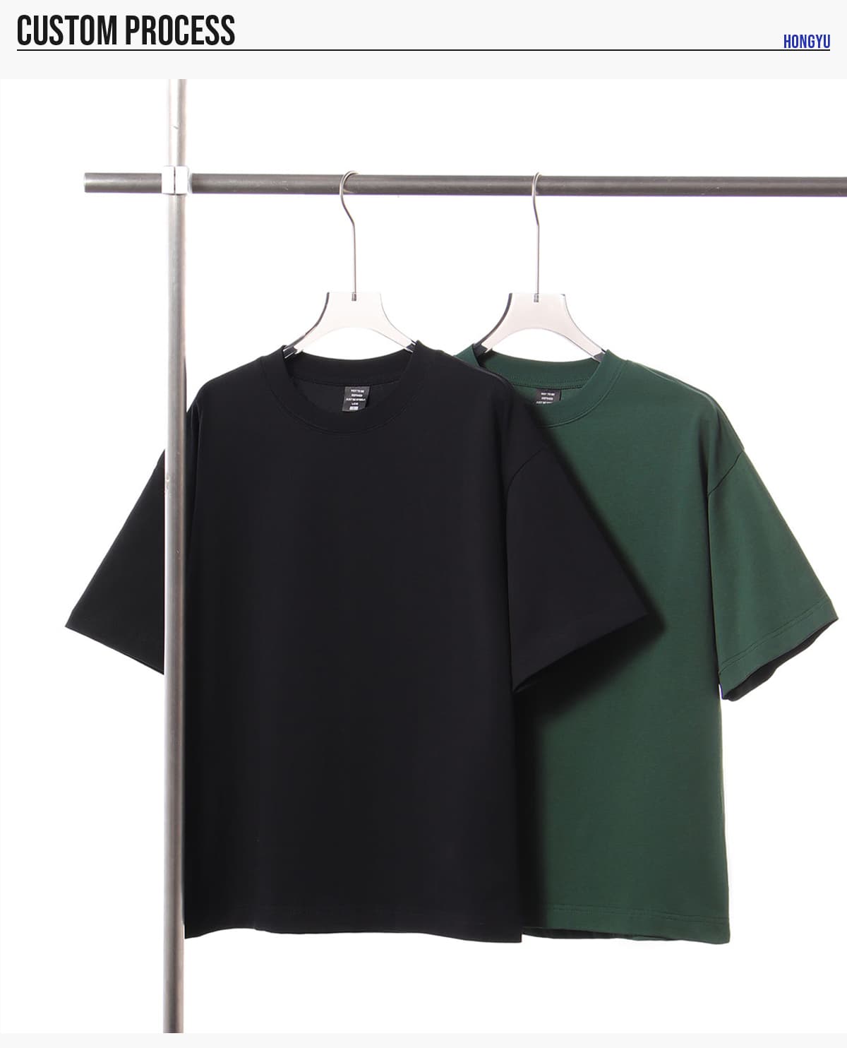 Cotton 250gsm Oversized Boxy Fit T-Shirt – detail 6