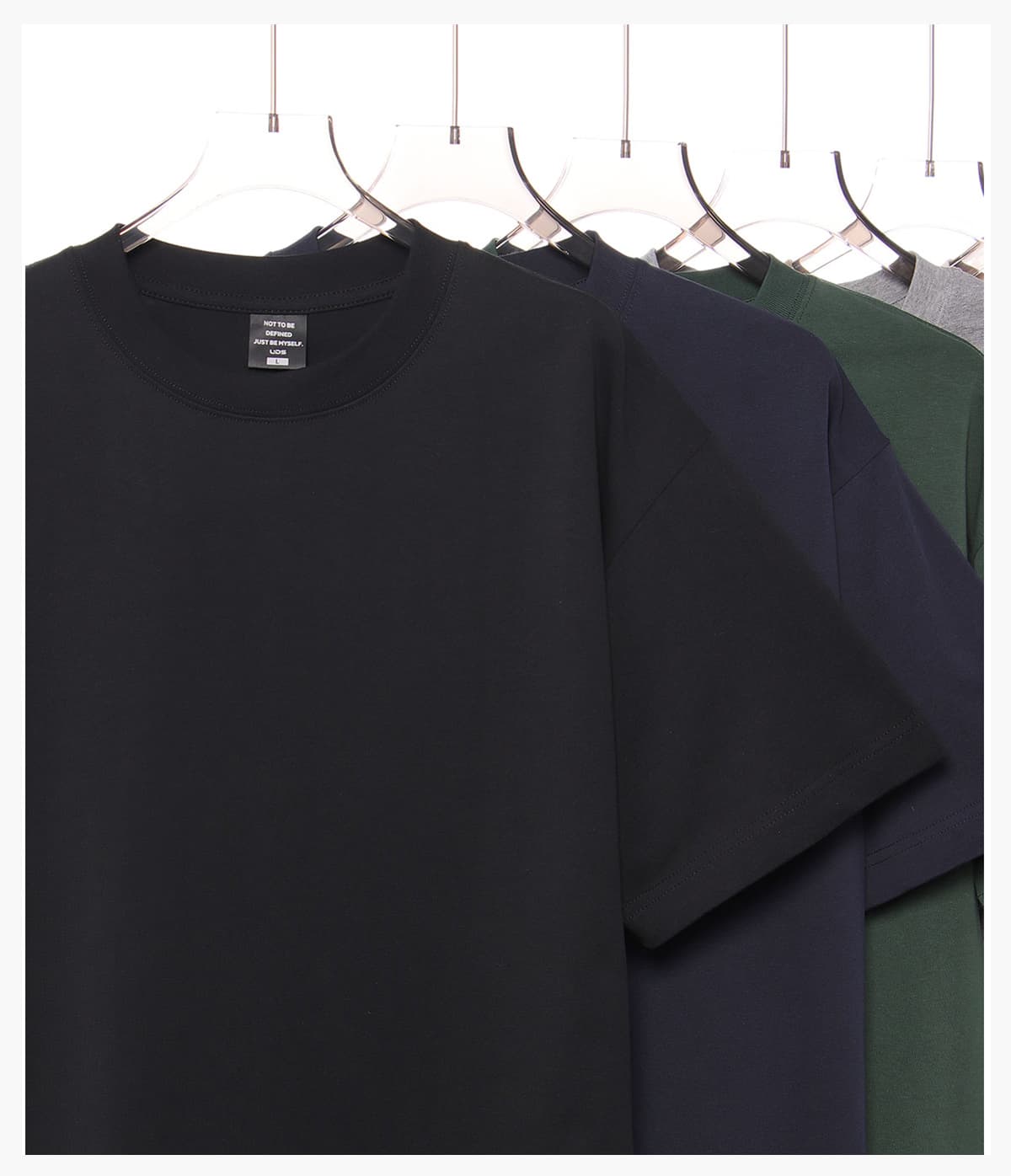 Cotton 250gsm Oversized Boxy Fit T-Shirt – detail 8